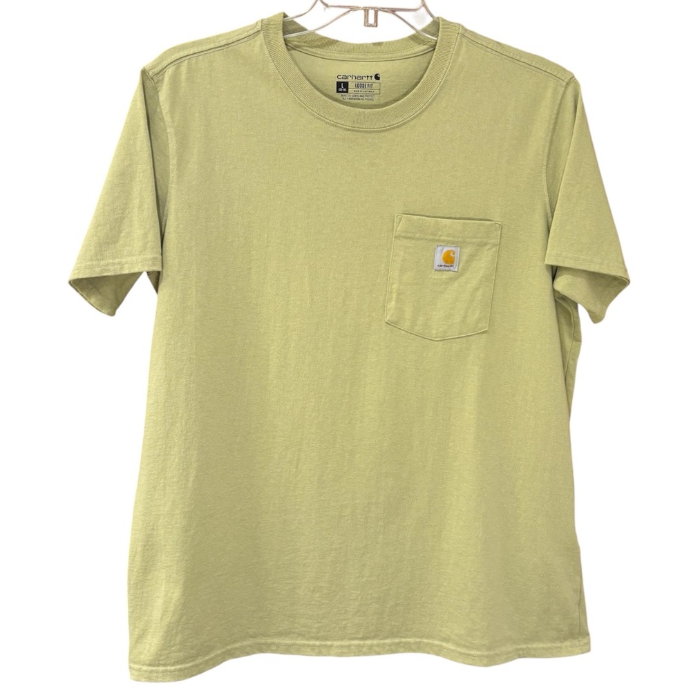 Carhartt loose fit sage green pocket tee, large - Picture 2 of 9